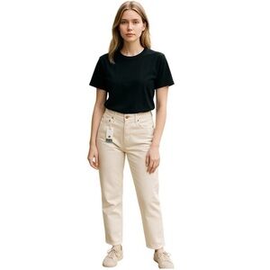 Daily Blue by Adriano Goldschmied Hype Classic Cropped Jean in Bone size 24 NWT